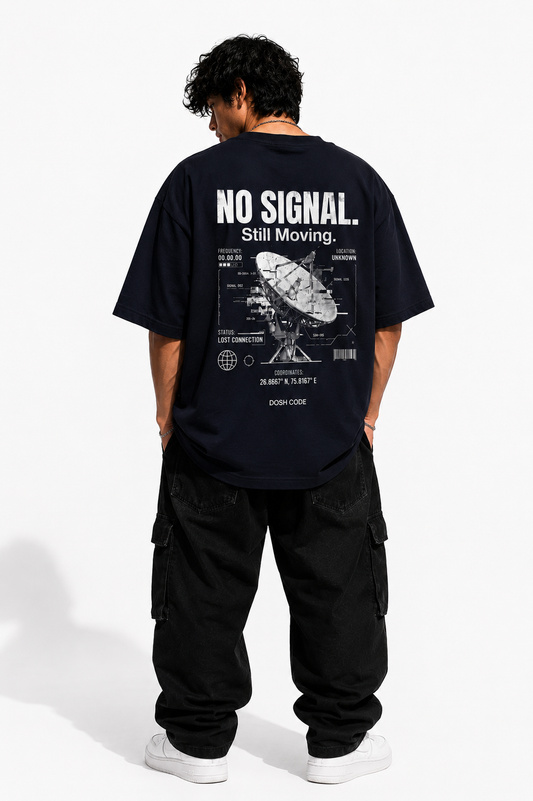 No Signal Oversized Tee | Dosh Code