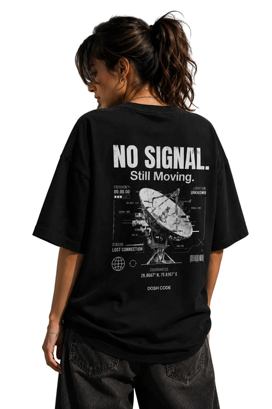 No Signal Oversized Tee | Dosh Code