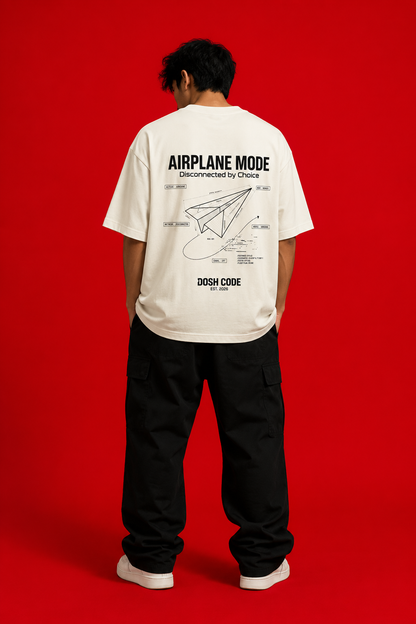 Airplane Mode Oversized Tee | Dosh Code